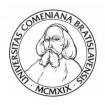 Лого Univerzita Komenského v Bratislave (UK) Университет Коменского в Братиславе