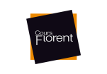 Лого Cours Florent, école de théâtre, comédie musicale, musique — Школа искусства Cours Florent