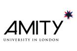Лого Amity University (in) London, Университет Амити в Лондоне