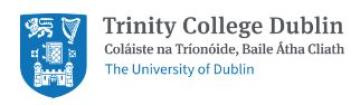 Лого Irish school of Ecumenics, Trinity College Dublin at Belfast