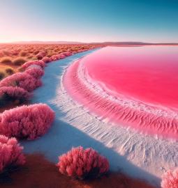 Как доехать до Розового озера в Австралии