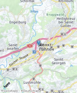 Швейцария на карте