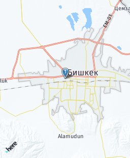 Кыргызстан на карте